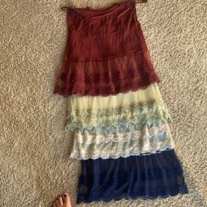 Set of 4 grace and lace top extenders size medium